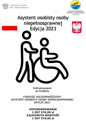 plakat asystent osobisty osoby niepełnosprawnej 2023