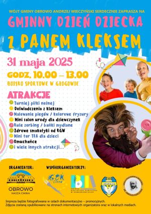 plakat informujący o gminnym dniu dziecka