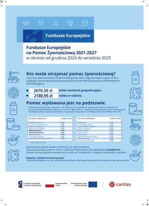 plakat informujący o programie Fundusze Europejskie na...