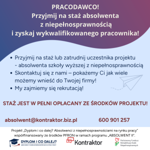 Informacje dotyczące programu dla pracodawców