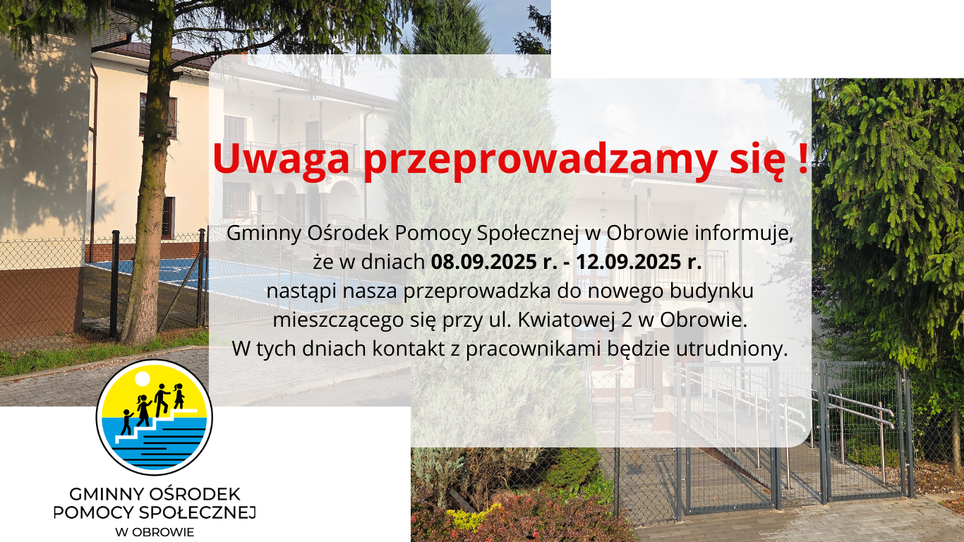 Uwaga przeprowadzamy się !